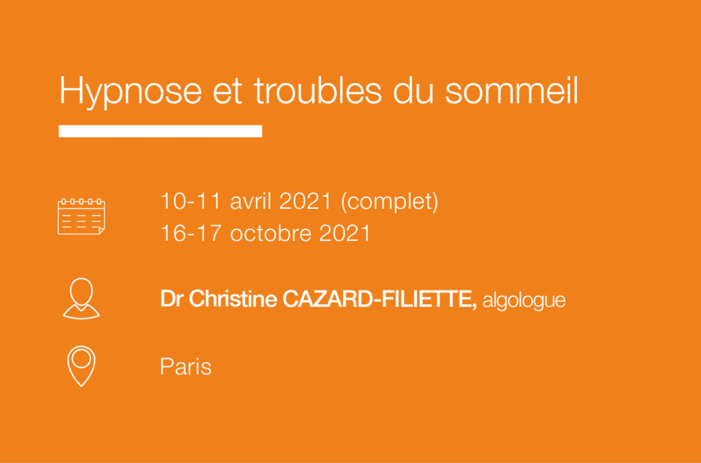 Seminaire formation Troubles-sommeil-hypnose-IFH